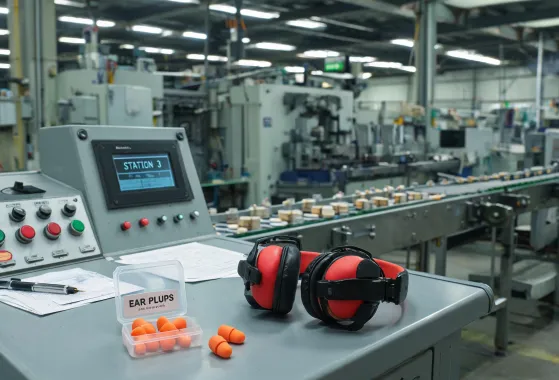 Hearing protection at plant floor