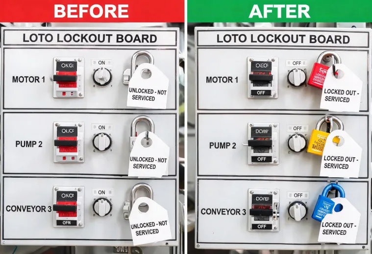 Manufacturing LOTO case review