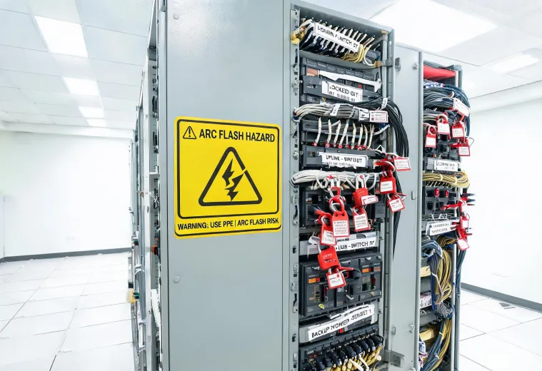 Data center electrical label case